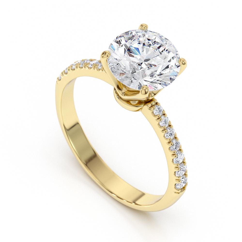 2.21 Carat GIA Certified Diamond Solitaire Engagement Ring in 18K Yellow Gold - Shlomit Rogel

Dripping in luxury, this beautiful 