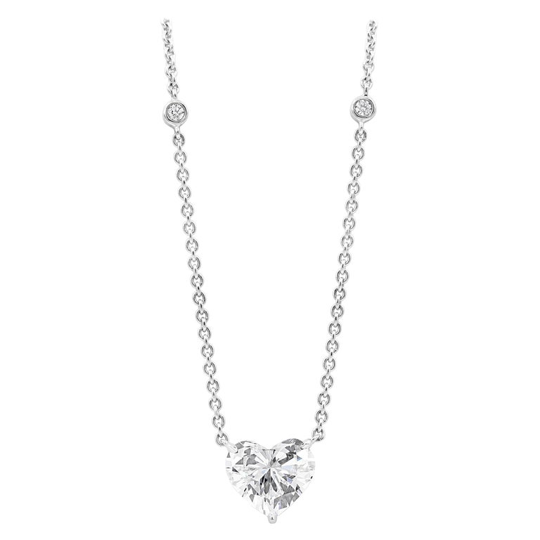 2 21 Carat Heart Shape Diamond Solitaire Pendant Necklace At 1stdibs Heart Solitaire Pendant Diamond Heart Solitaire Pendant Heart Shape Diamond Pendant