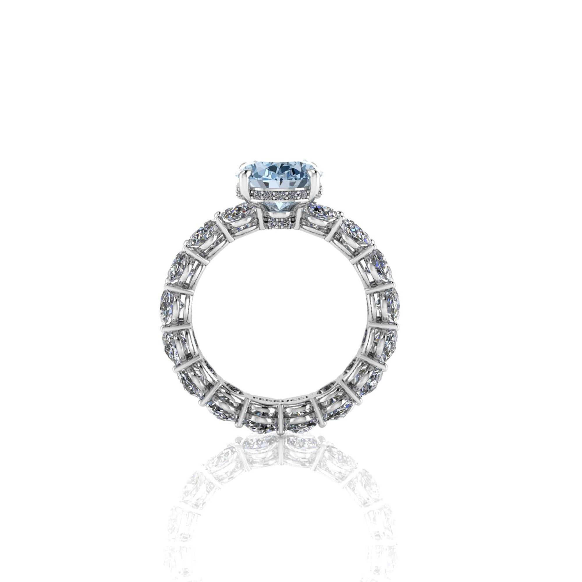 2.8 carat oval diamond ring