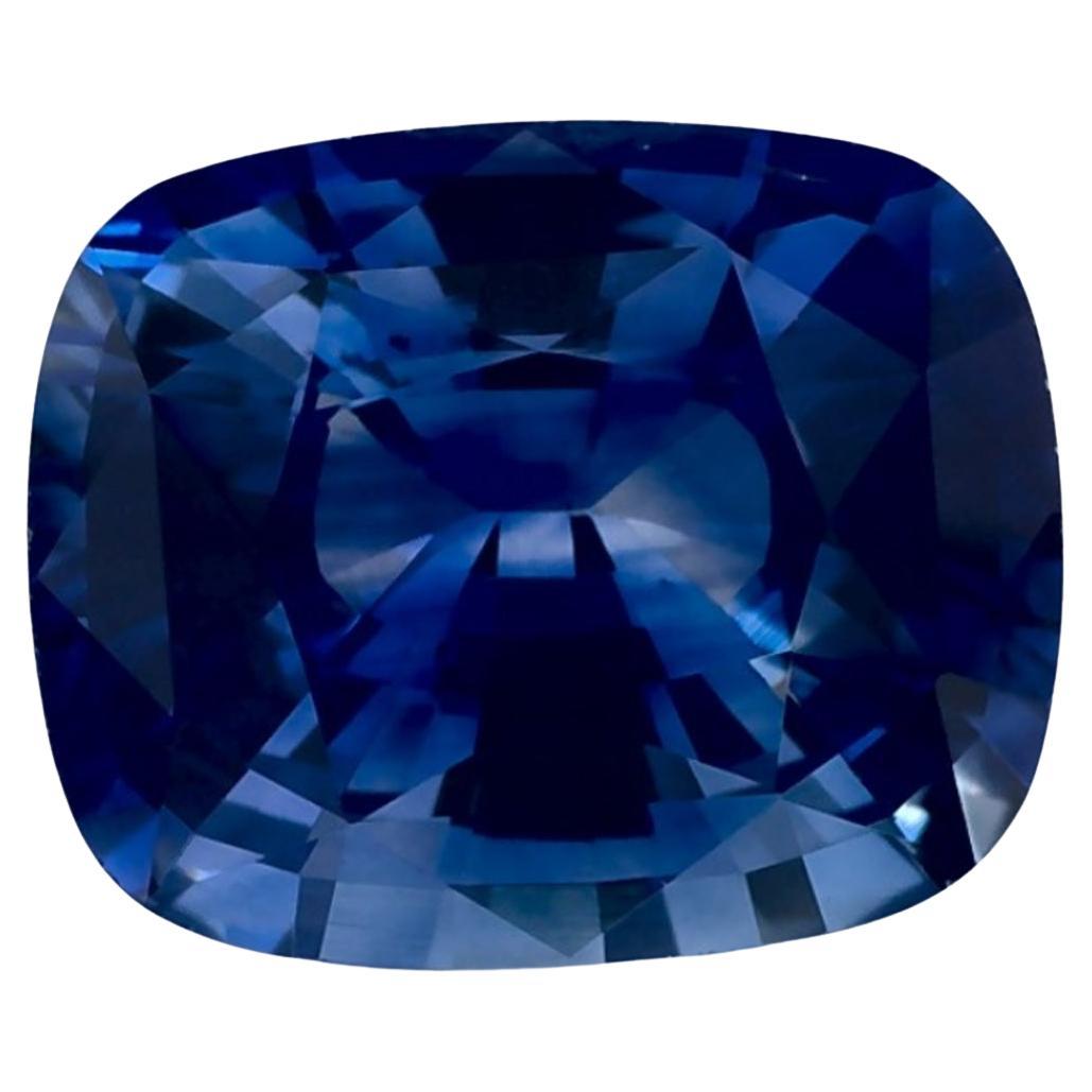 2.21 carati di zaffiro blu a cuscino, gemma sfusa