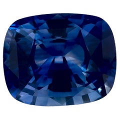 2.21 Ct Blue Sapphire Cushion Loose Gemstone