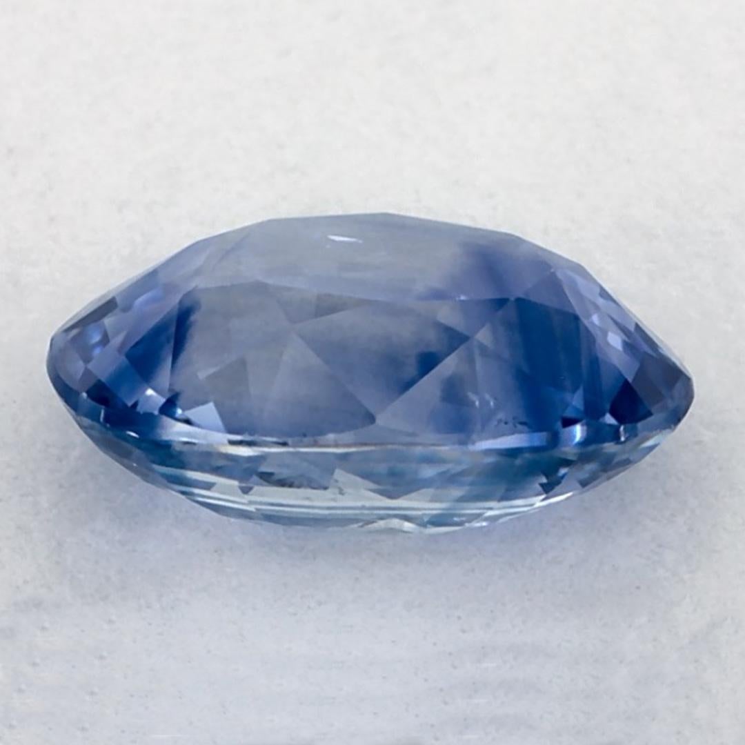 2.21 Ct Blue Sapphire Oval Loose Gemstone In New Condition For Sale In Fort Lee, NJ