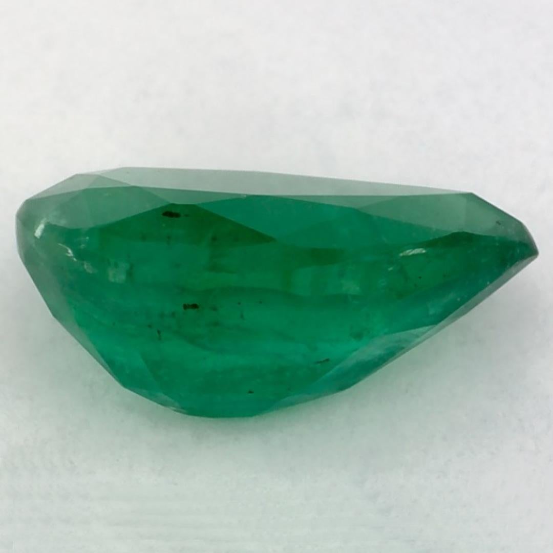 2.21 Ct Emerald Pear Loose Gemstone (pierre précieuse en vrac) Neuf - En vente à Fort Lee, NJ