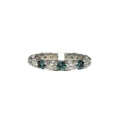 2.21 ct Natural Alexandrite and Diamond Eternity Band