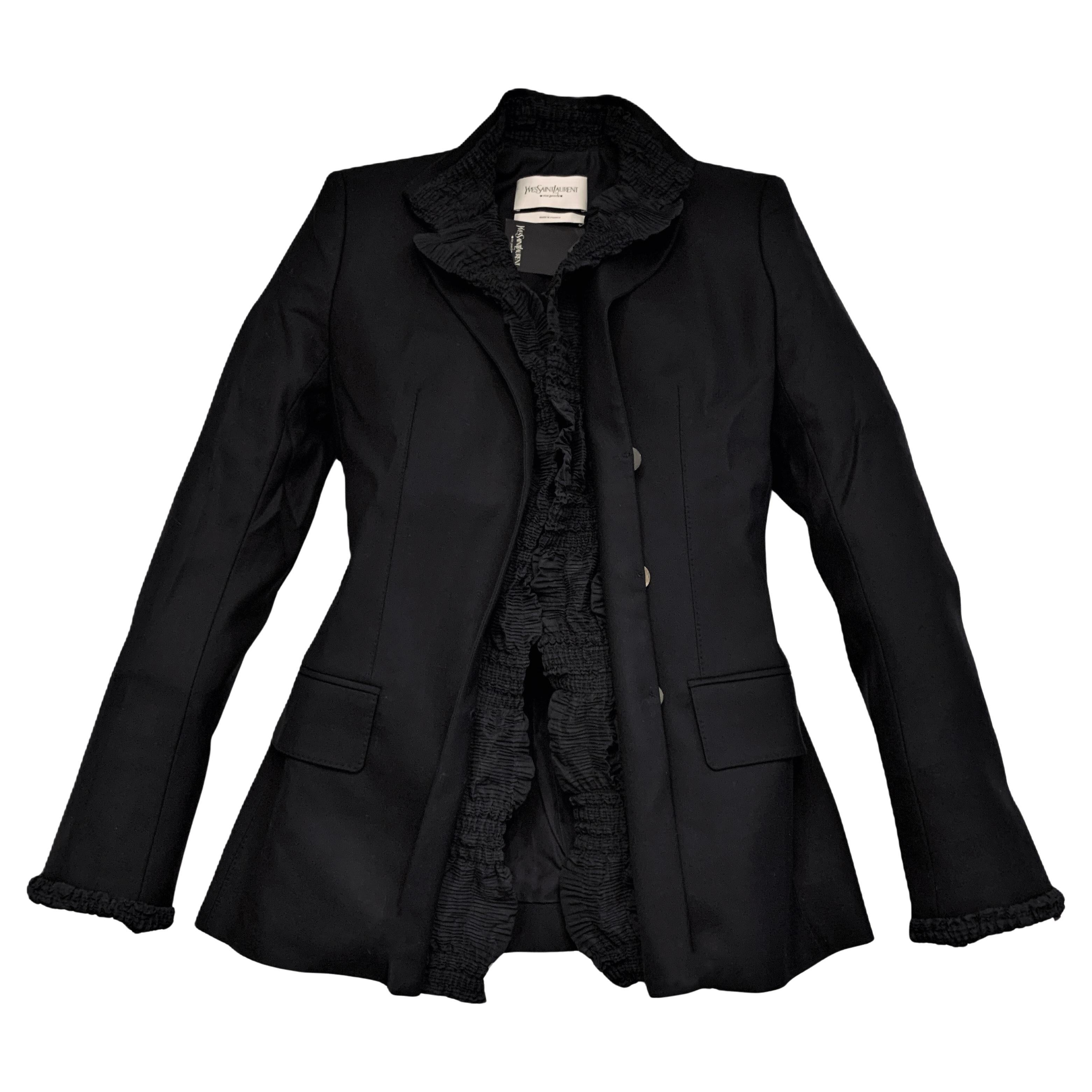 $2150 New Rare Tom Ford for Yves Saint Laurent YSL F/W 2001 Jacket Blazer SZ 36 For Sale