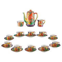 22101201 Royal Winton / Grimwades 'Jazz' Coffee Set, c1925