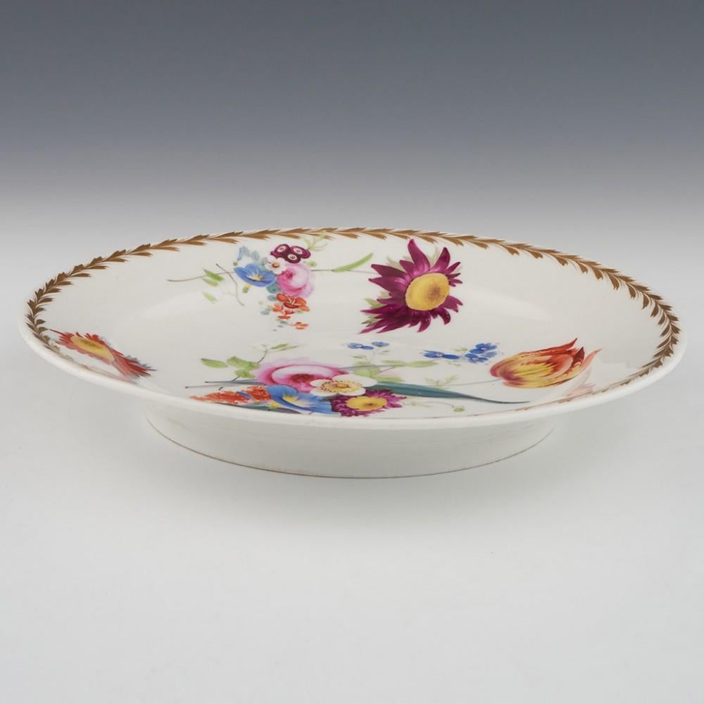 George III 22121706 Swansea Porcelain Dessert Plate By Henry Morris, c1816 For Sale