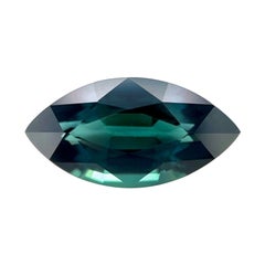 2.21ct GIA Certified Deep Blue Untreated Sapphire Marquise Navette Cut 11.9x4mm