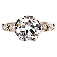 2.21ct. Lady's Platinum Engagement Ring