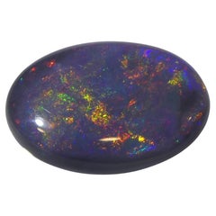 2.21ct Oval Cabochon Grey Opal from Australia