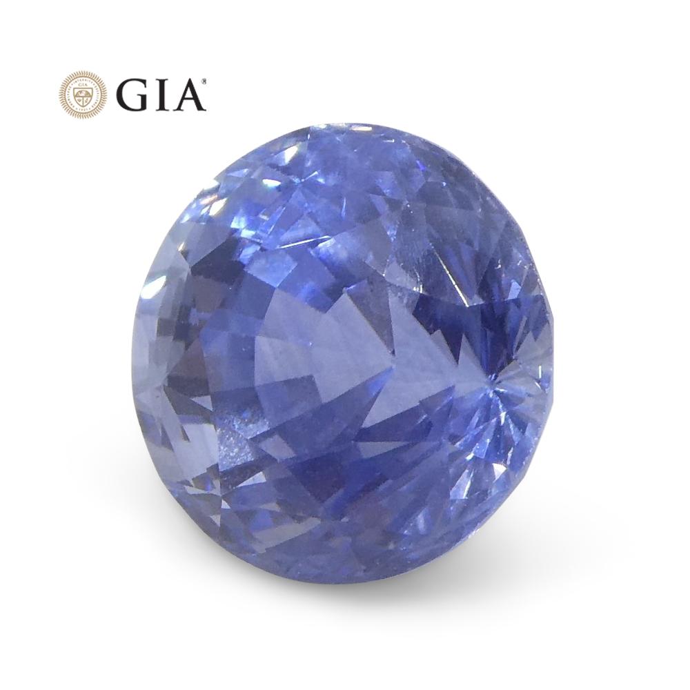 2.21ct Round Blue Sapphire GIA Certified Sri Lanka For Sale 8