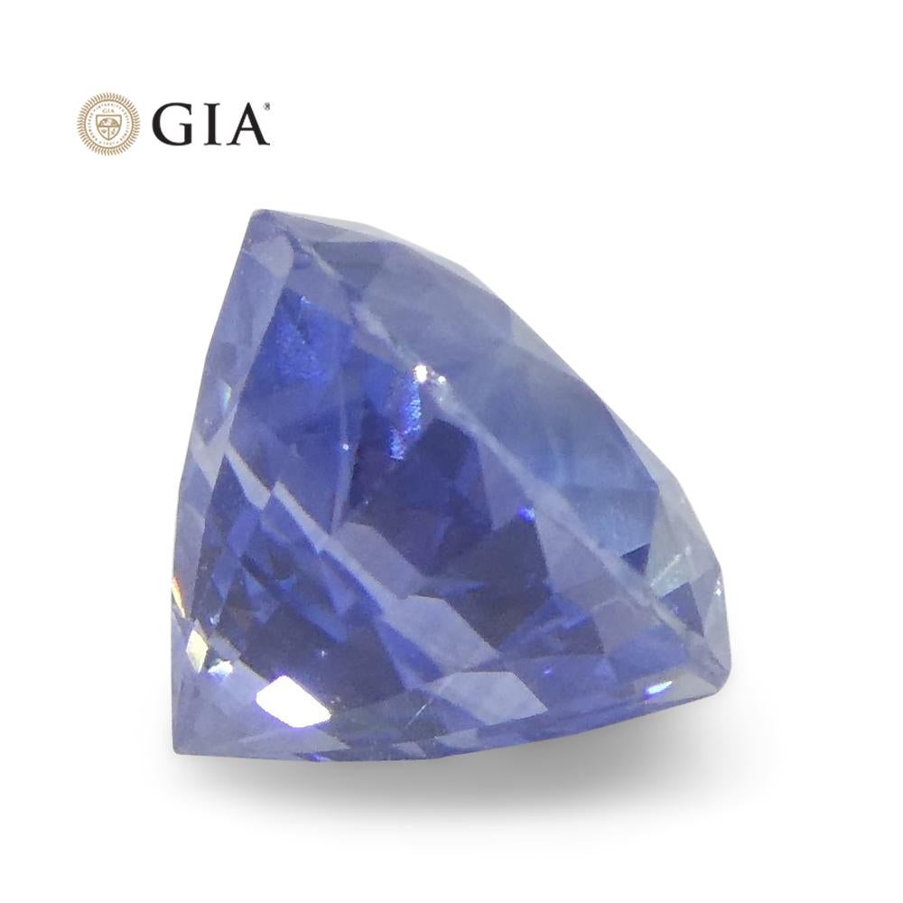 Saphir bleu rond de 2,21 carats certifié GIA, Sri Lanka en vente 4