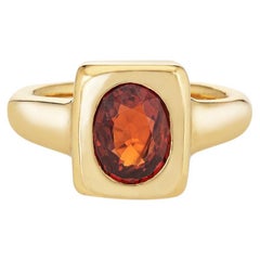 2.21ct Spessartite Garnet Ring