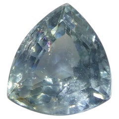 Zafiro azul turquesa trillón de 2,21 ct de Tanzania, sin calentar