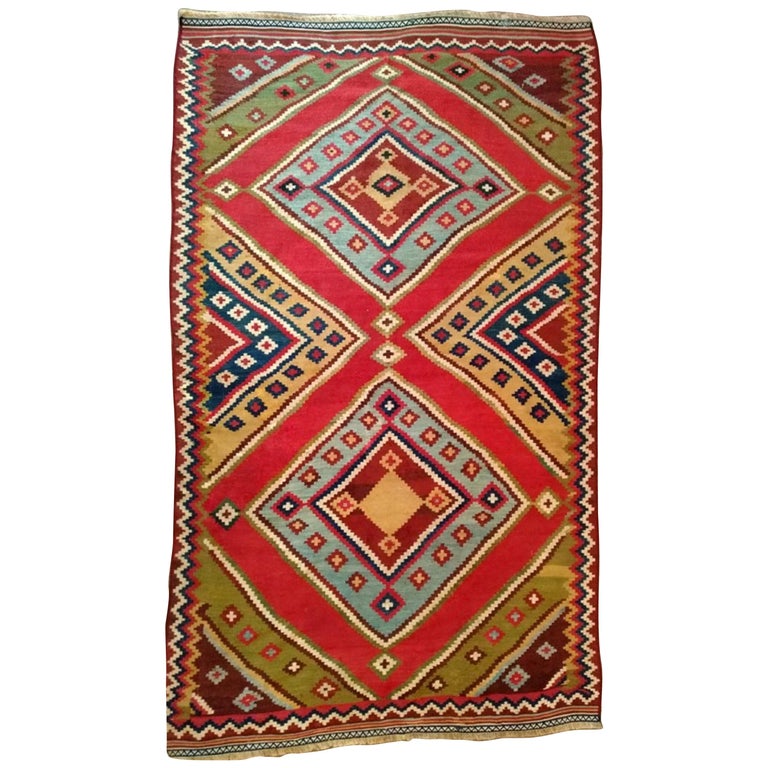 222 19th Century Oriental Kilim For Sale at 1stDibs