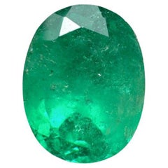 Smeraldo colombiano verde brillante da 2,22 carati 9x8 - Gemma di maggio dal taglio ovale