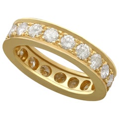 2.22 Carat Diamond and Yellow Gold Full Eternity Ring