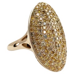 NO RESERVE - 2.22 Carat Fancy Diamond Dome, 14kt Yellow Gold, Ring