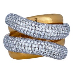 2.22 Carat Ladies Diamond Wide Band