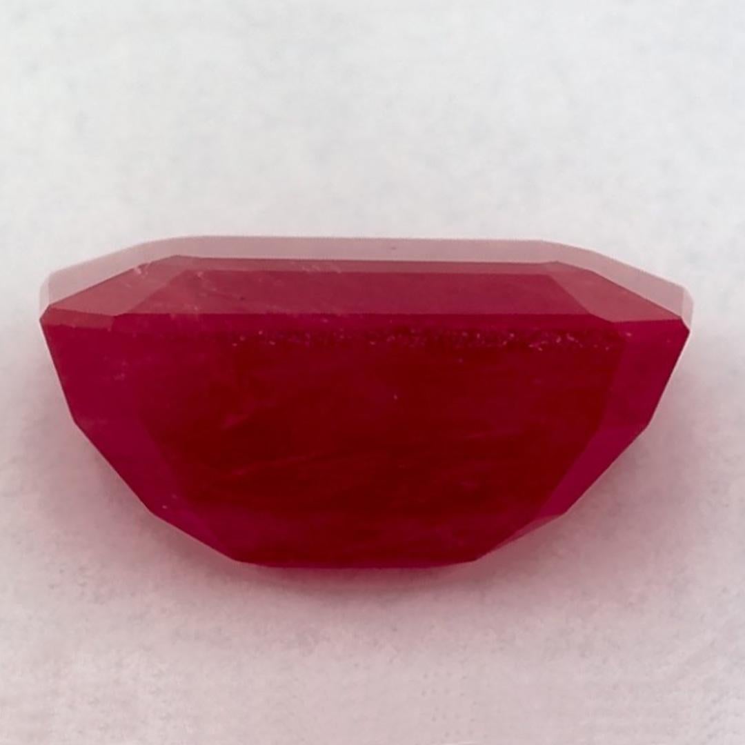 2.22 Ct Ruby Octagon Cut Loose Gemstone (pierre précieuse en vrac) Neuf - En vente à Fort Lee, NJ