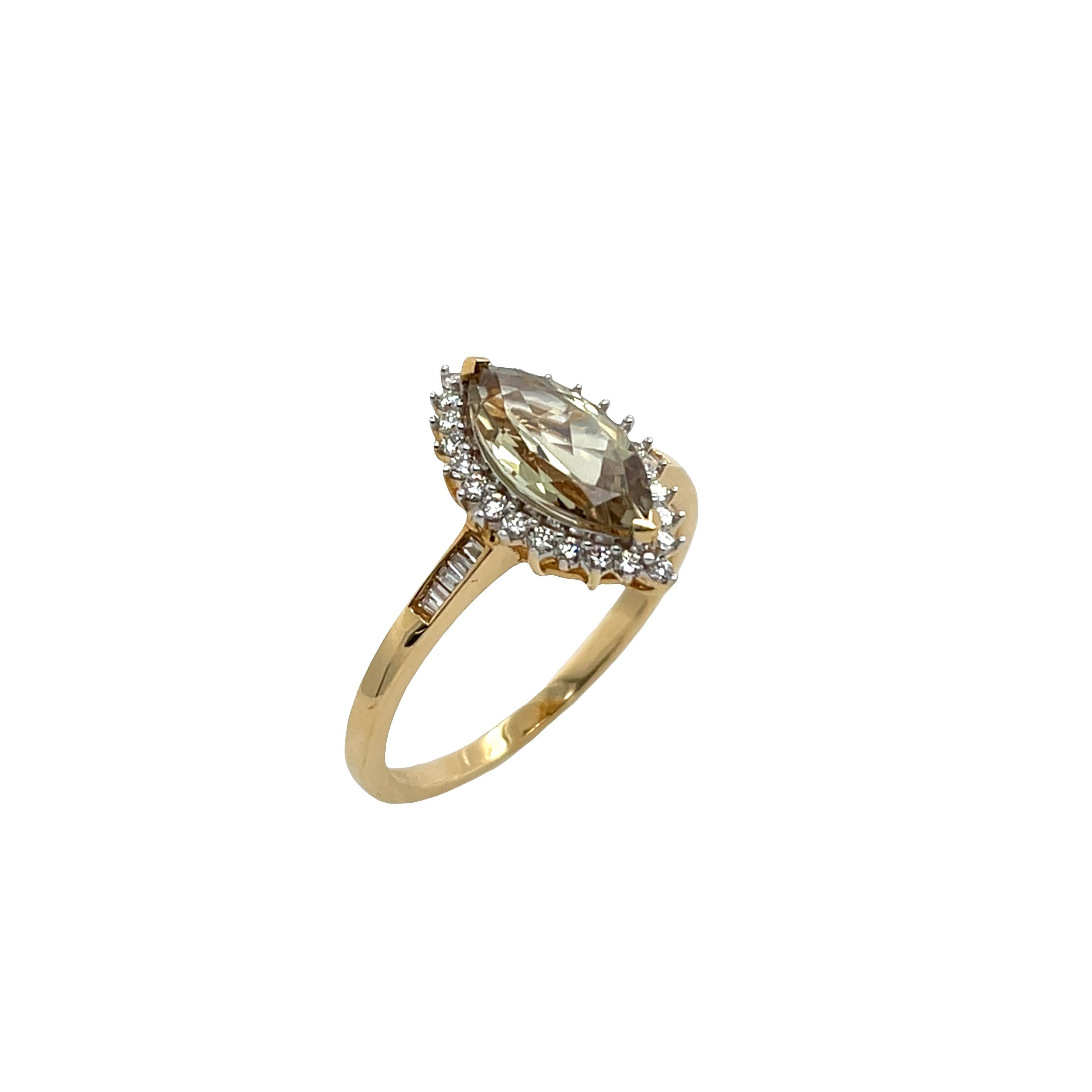 2.22 Ct Turkizite et diamant bague halo en or jaune 18ct Excellent état - En vente à London, GB