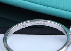 22267 Tiffany & Co 18k White Gold Pave Set Diamond 8mm Hardwear Ball Ring 10.5