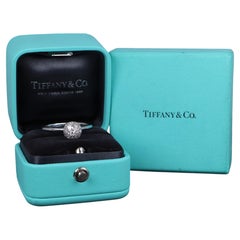 22267 Tiffany & Co 18k White Gold Pave Set Diamond 8mm Hardwear Ball Ring 10.5