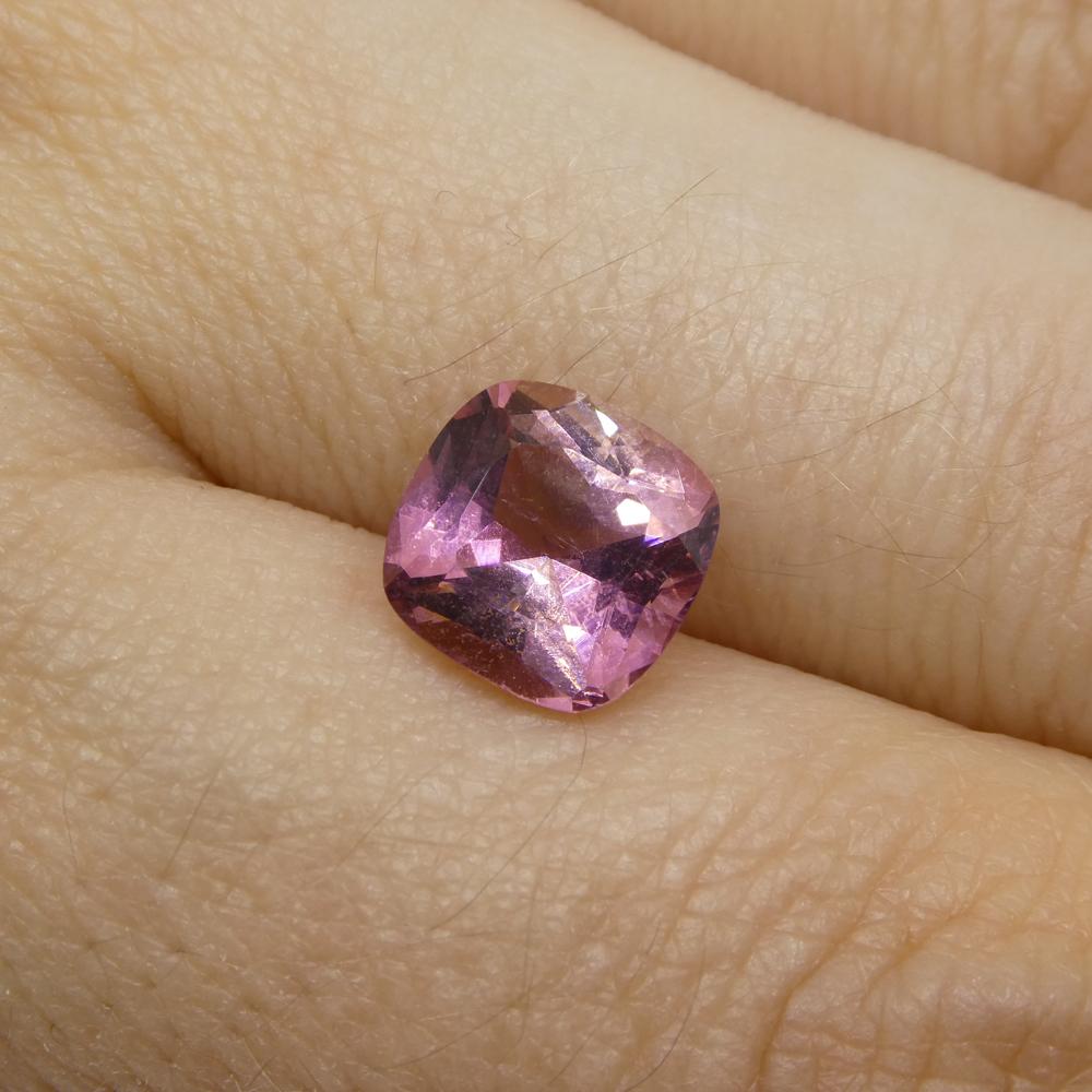 2,22 ct di tormalina rosa a cuscino in vendita 7