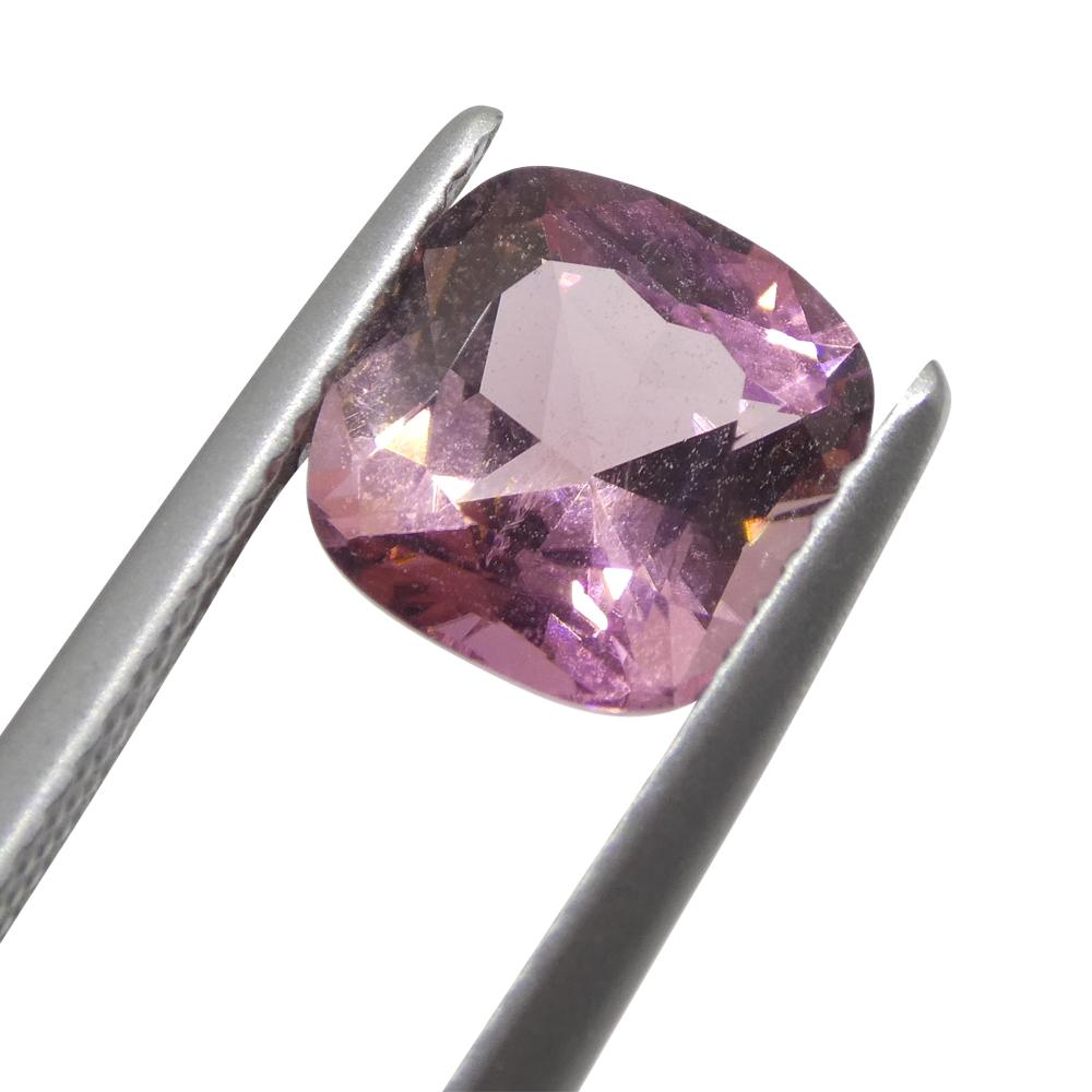 2,22 ct di tormalina rosa a cuscino in vendita 8