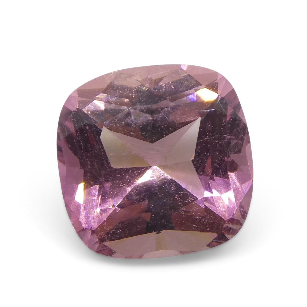 da uomo o donna 2,22 ct di tormalina rosa a cuscino in vendita