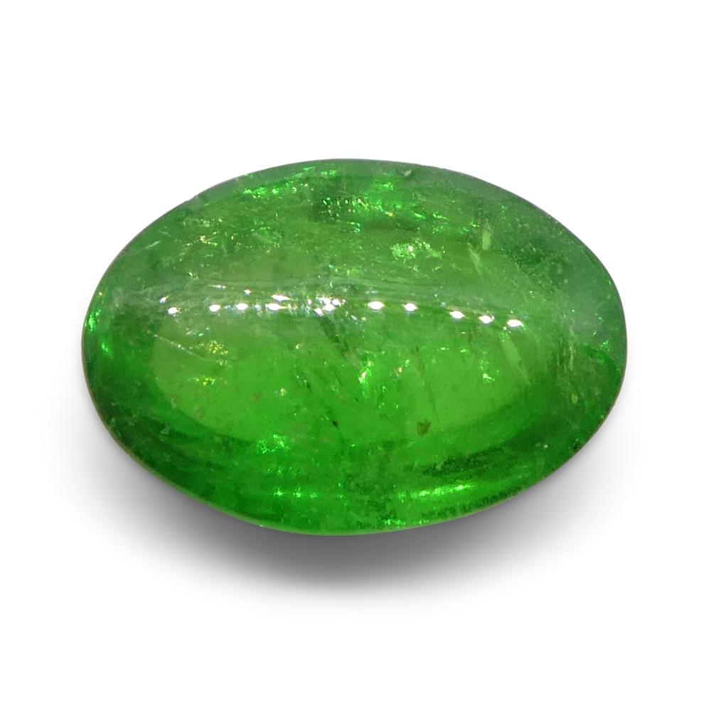 da uomo o donna Granato ovale cabochon di tsavorite verde del Kenya, 2.22ct, non riscaldato in vendita