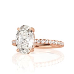 2.22ct Oval Cut Diamond Engagement Ring