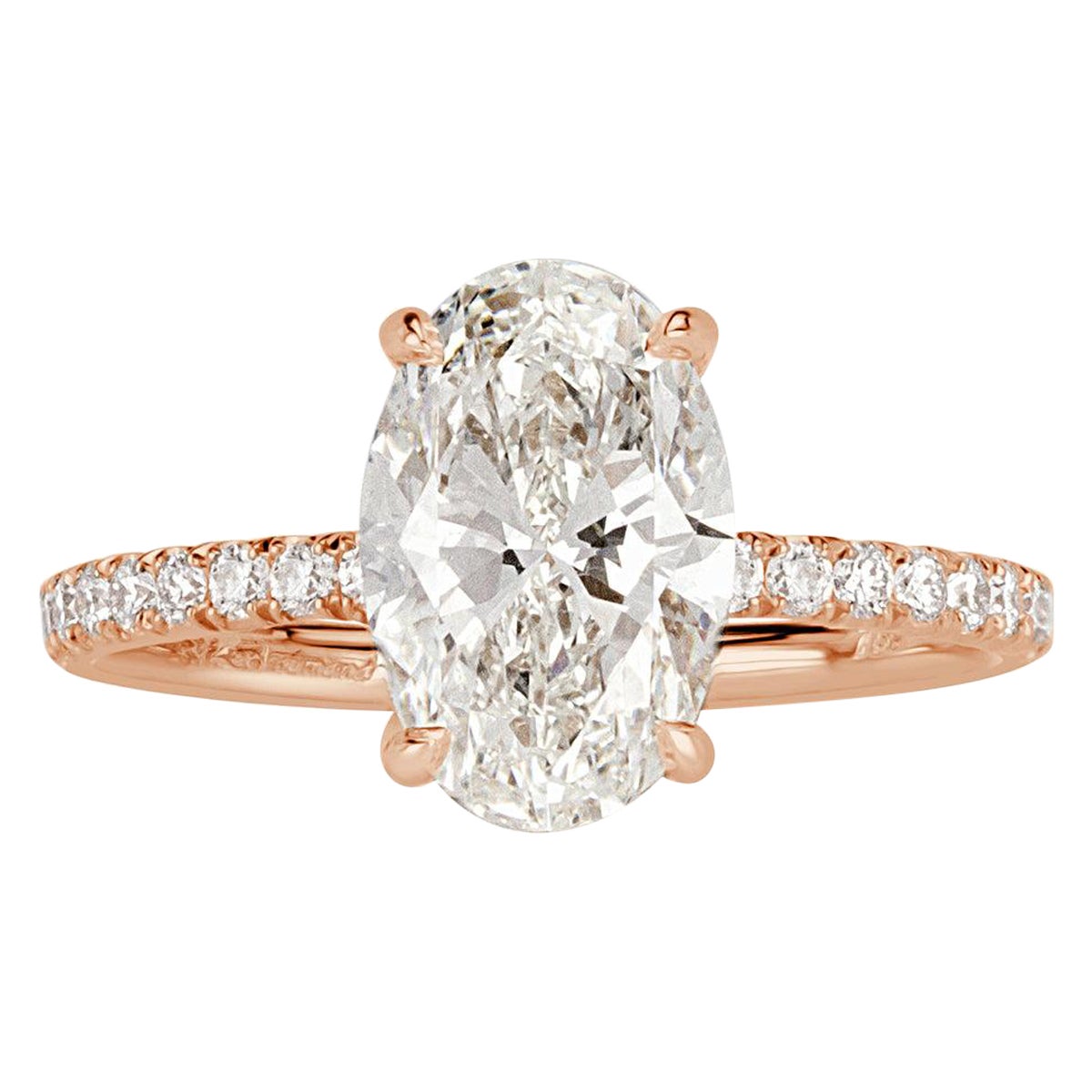 2.22ct Oval Cut Diamond Engagement Ring
