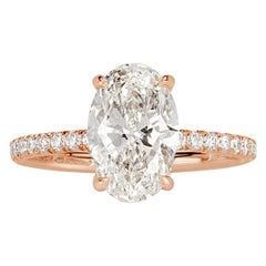 2.22ct Oval Cut Diamond Engagement Ring