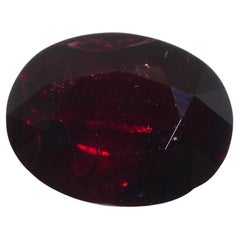 2.22ct Oval Dark Red Ruby GIA Certified Madagascar