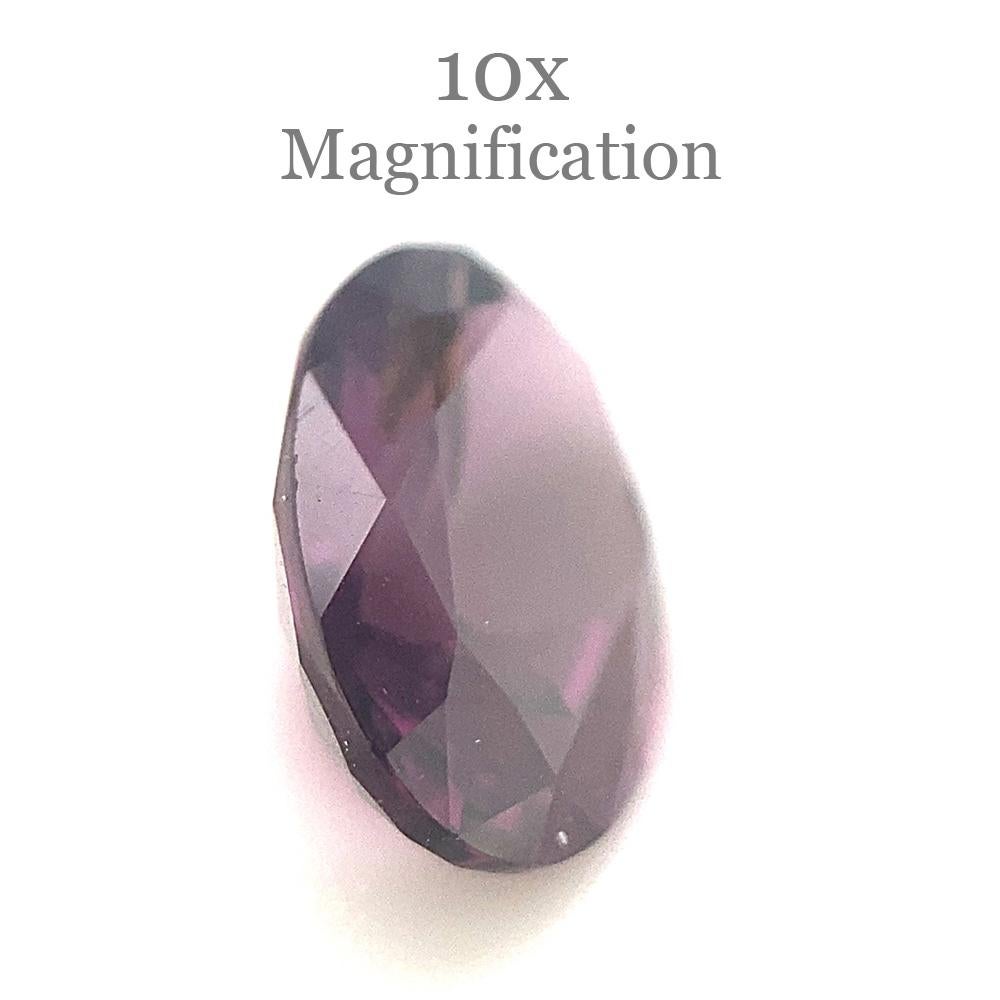 2.22ct Oval Purple Spinel from Sri Lanka Unheated In New Condition For Sale In Toronto, Ontario