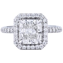 2.23 Carat Radiant Cut Diamond Ring