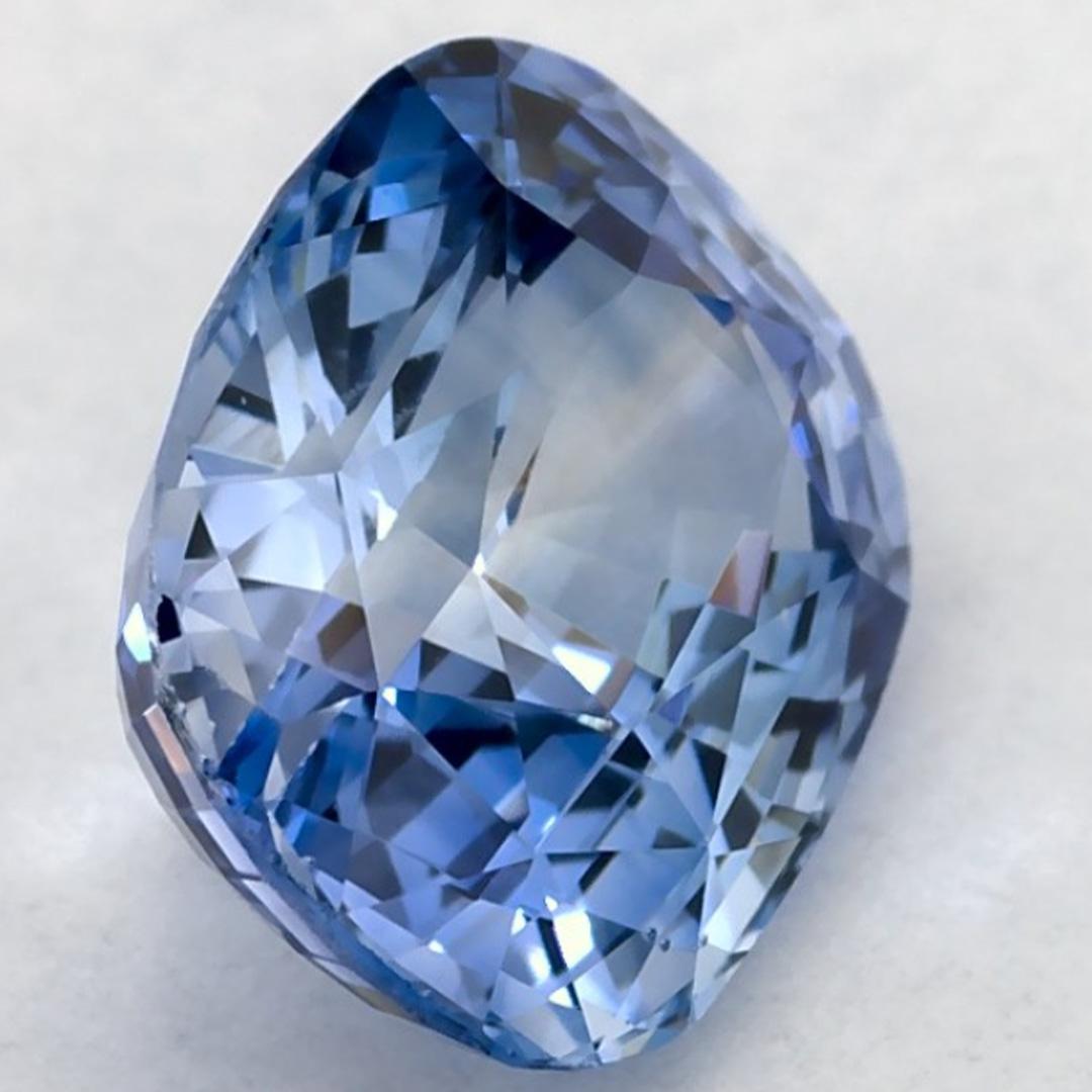 2.23 Karat Blauer Saphir Cushion Loser Edelstein 2