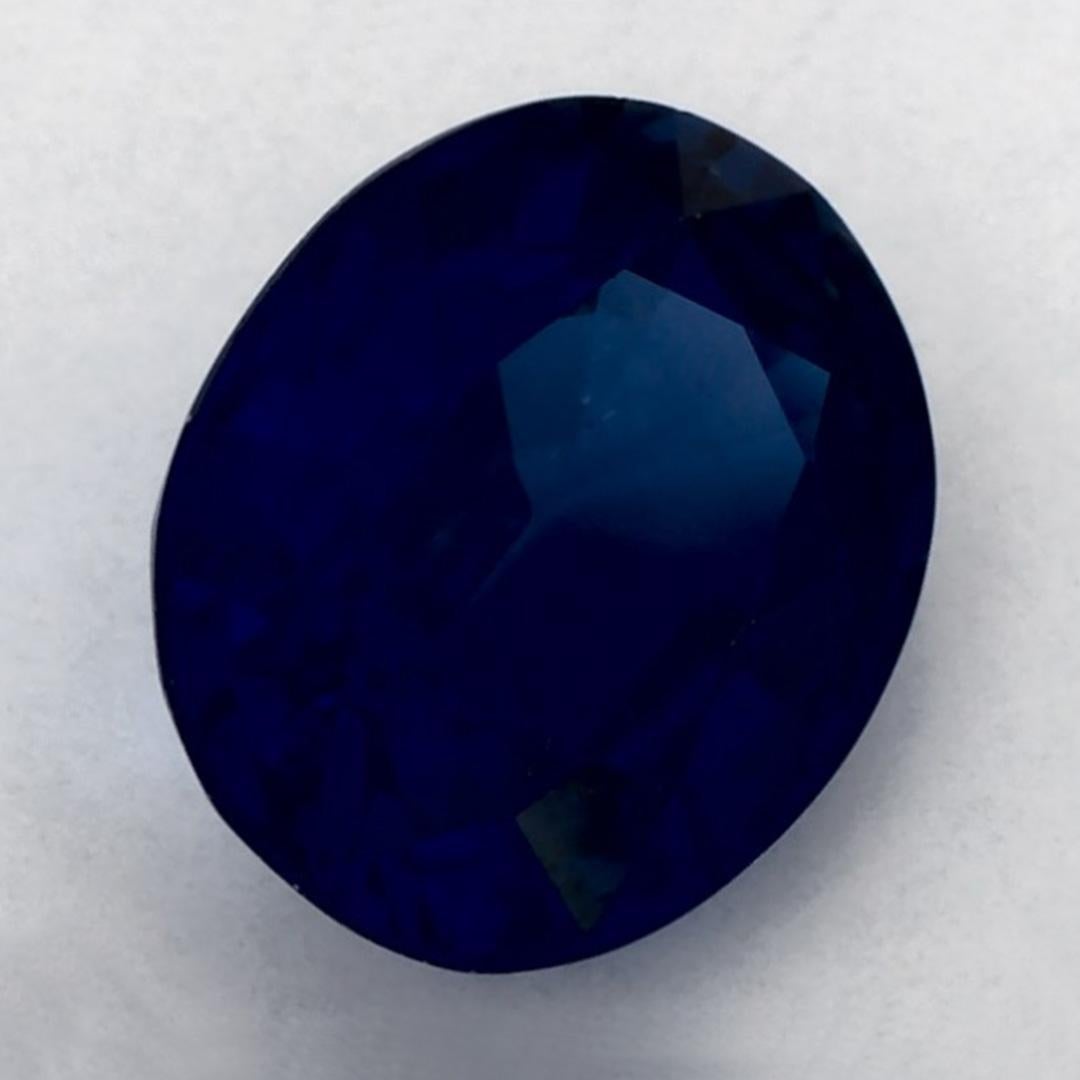 Oval Cut 2.23 Ct Blue Sapphire Oval Loose Gemstone For Sale