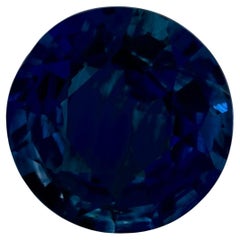 2.23 Ct Blue Sapphire Round Loose Gemstone