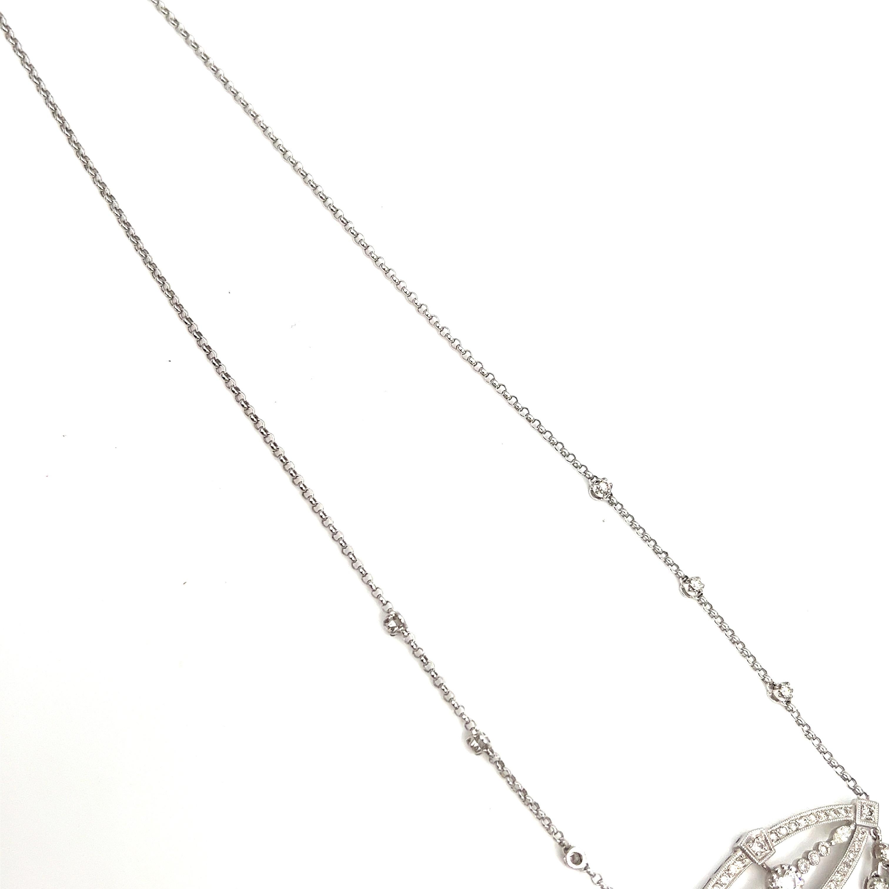 Collana di diamanti da 2,23 carati In condizioni Nuovo in vendita a Chicago, IL