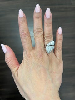 2.23 Carat 18k White Gold Baguette Diamond Ring