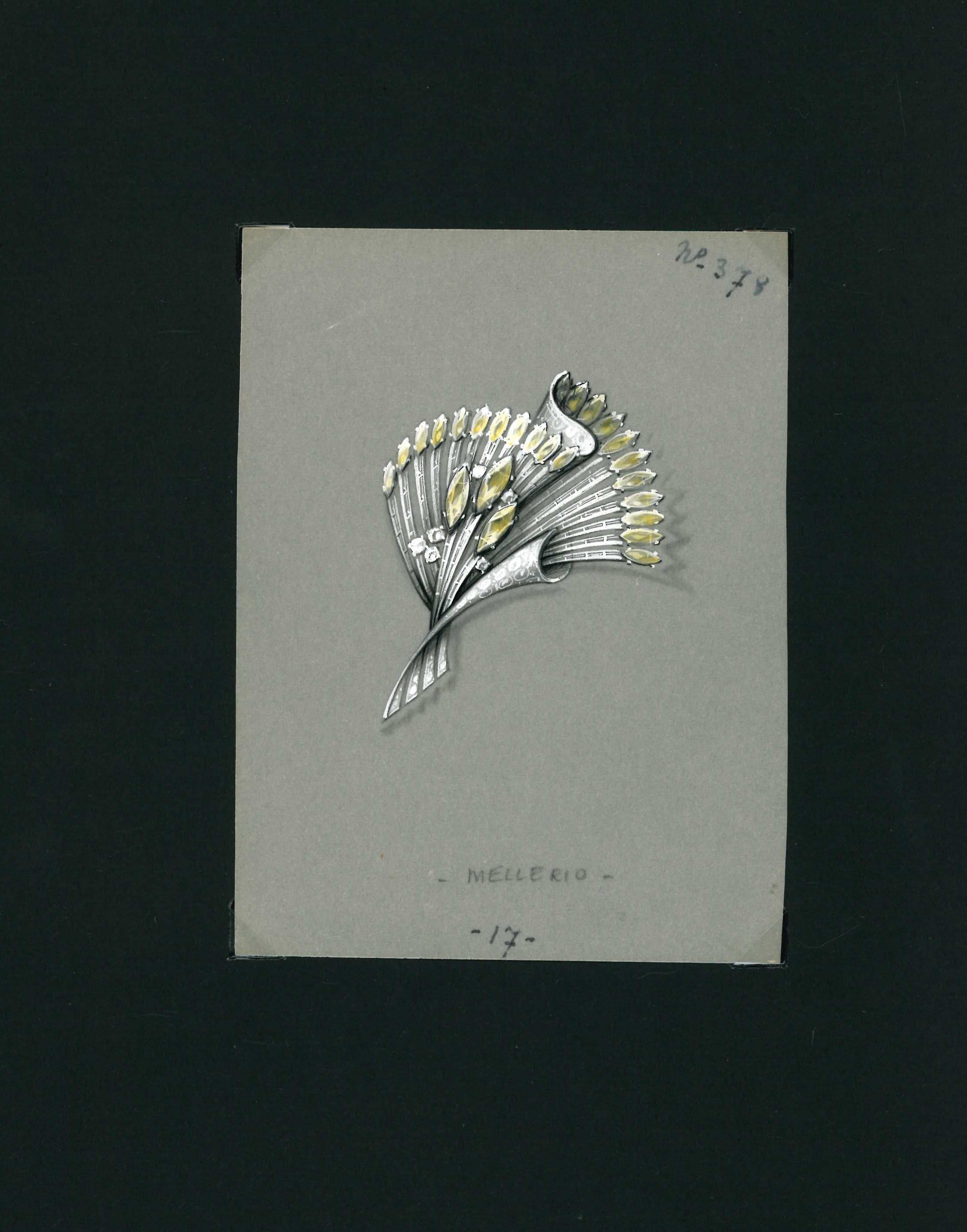 223 Original Hand Drawn Jewelry Designs by Trifari, Krussman & Fischel (Book) For Sale 6