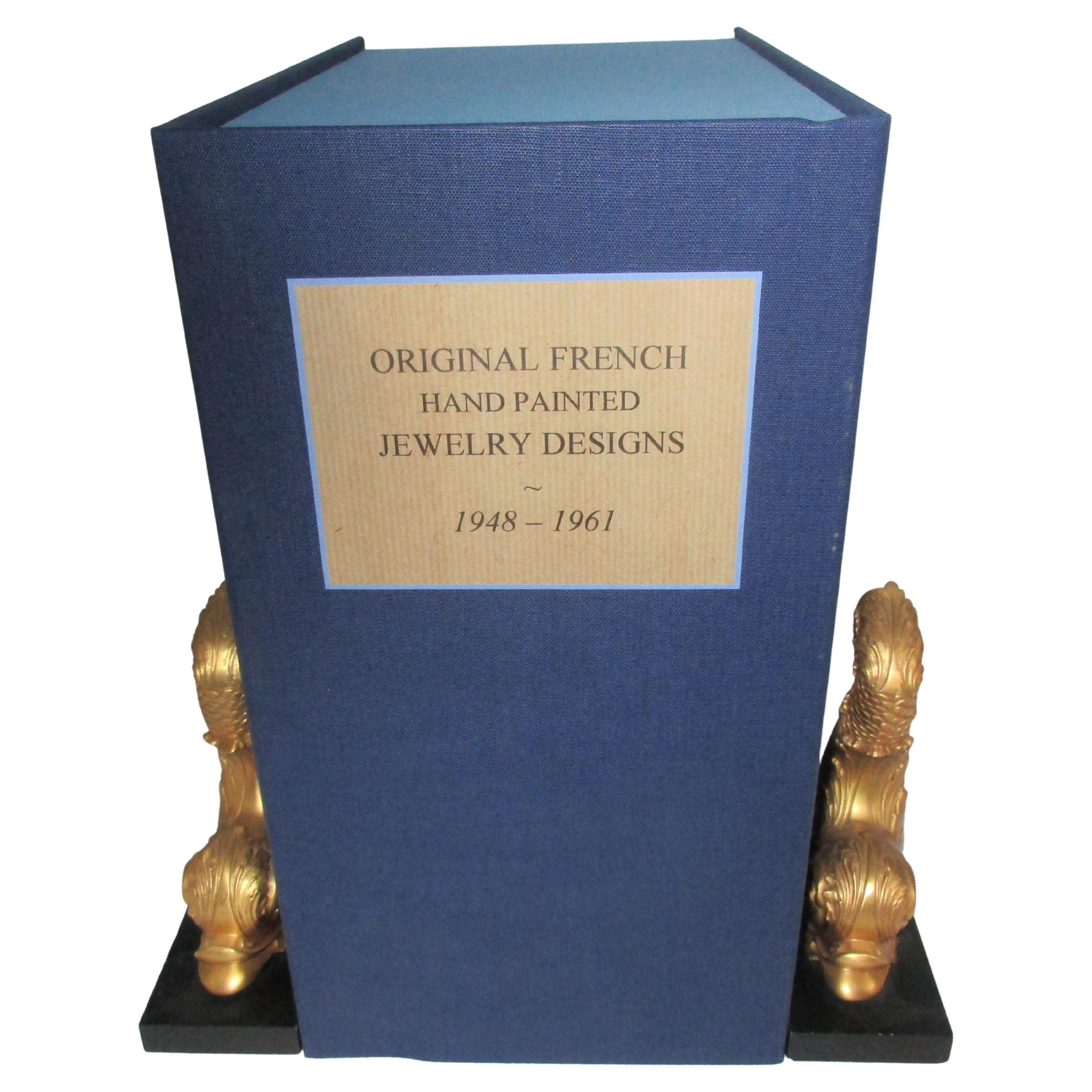 Conceptions de bijoux originales dessinées à la main par Trifari, Krussman & Fischel (livre) en vente