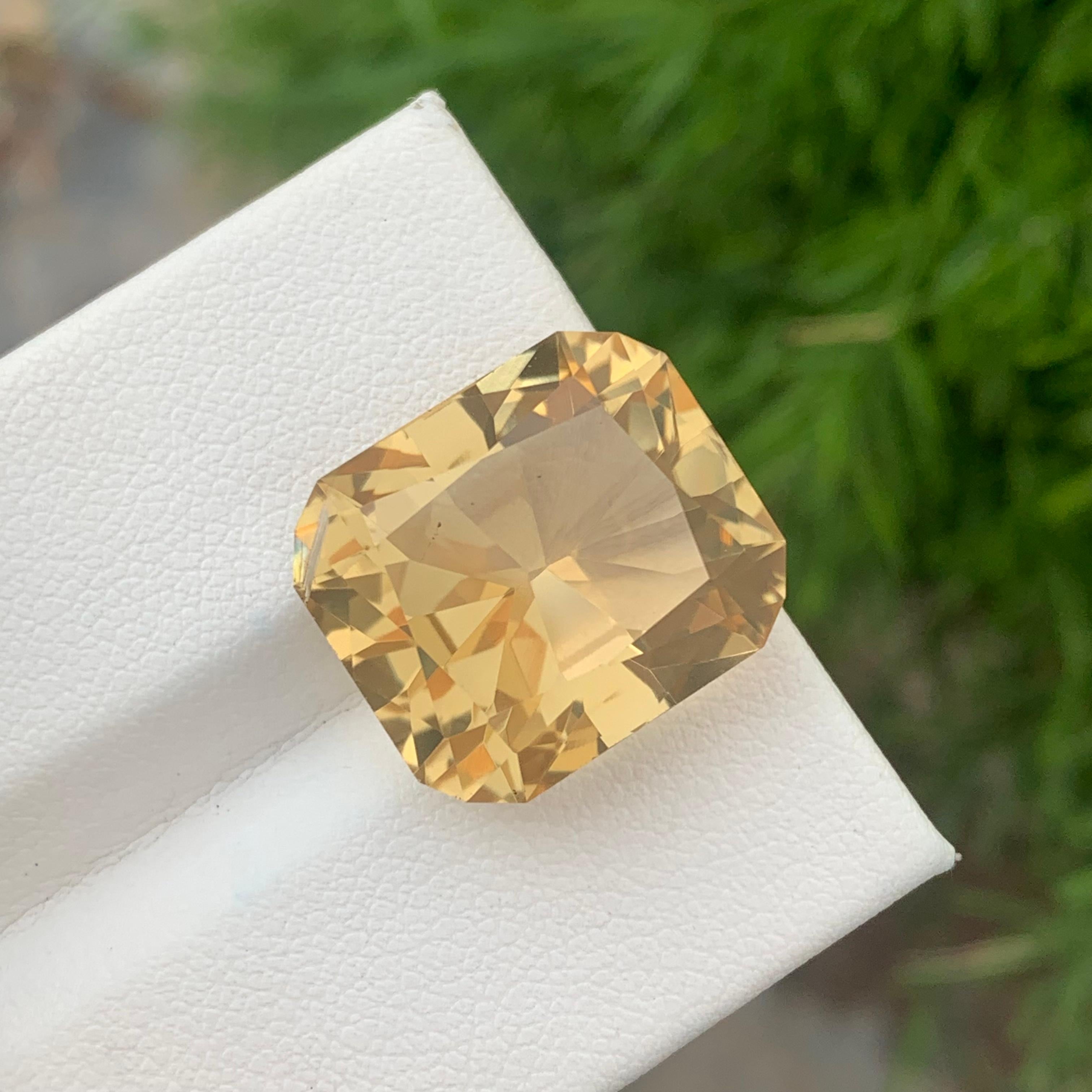 22.30 Carats Gorgeous Natural Loose Yellow Citrine Gem For Jewelry Making  For Sale 7