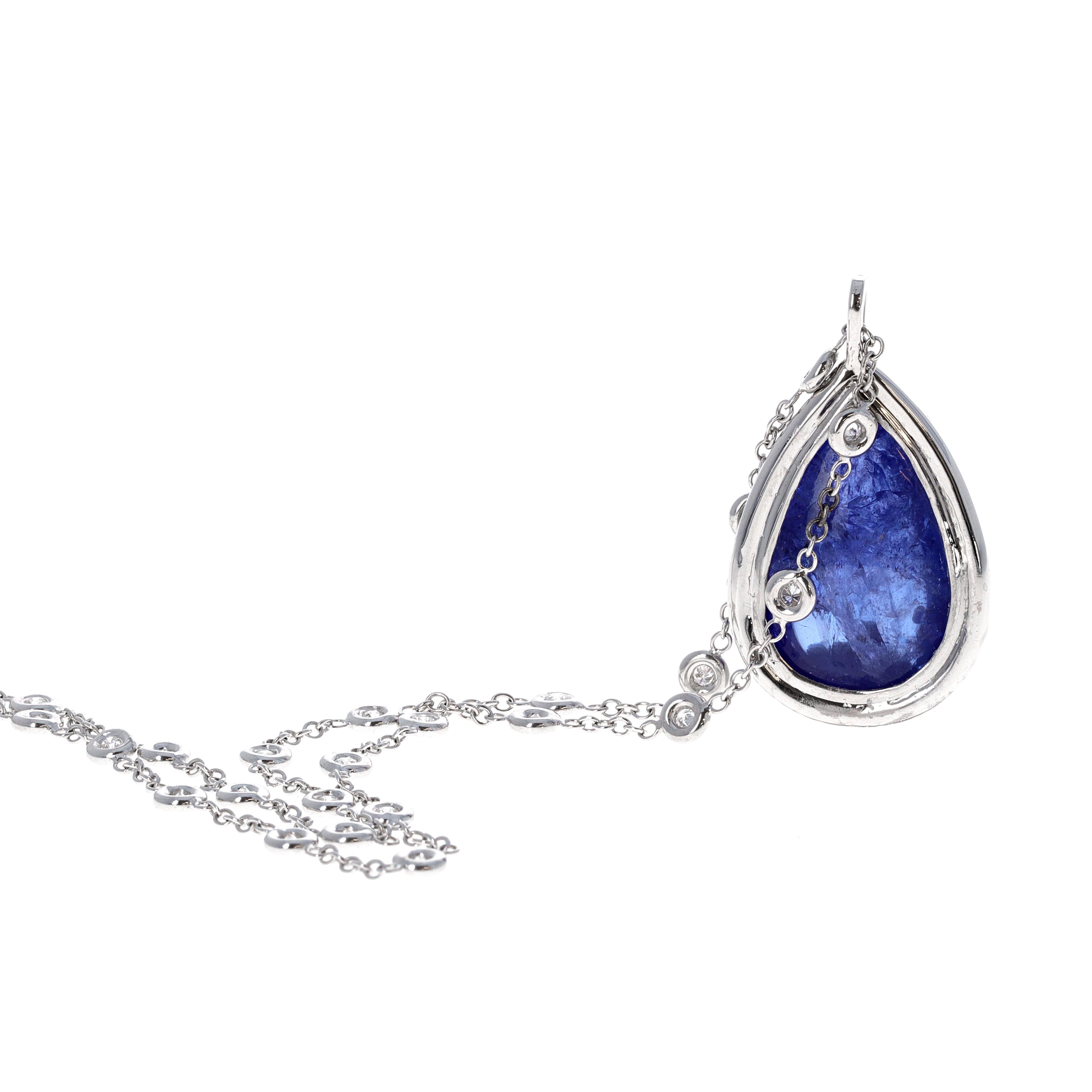 color by the yard tanzanite pendant