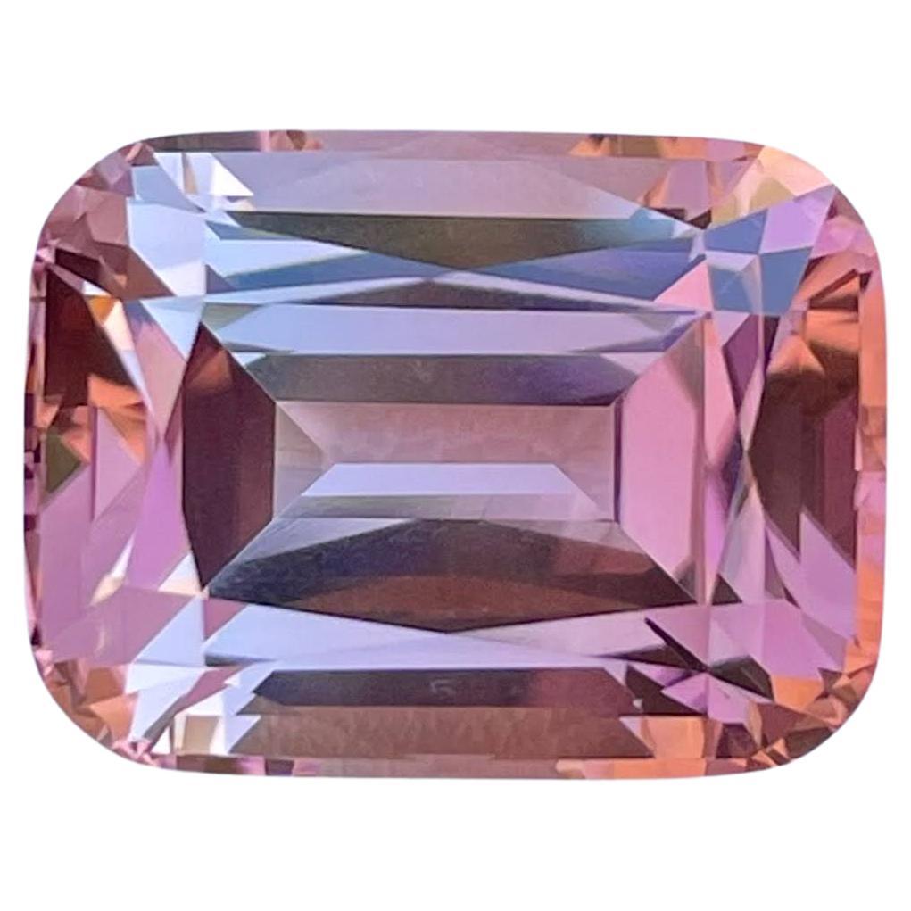 22.35 carats Soft Pink Tourmaline Step Cushion Cut Natural Nigerian Gemstone For Sale