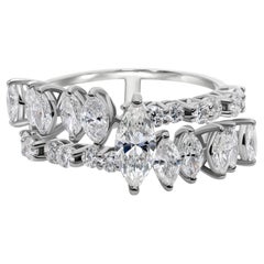 2.23ct SI/H Natural Diamond Engagement Band Ring 14 Karat White Gold Jewelry