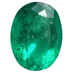 2,24 Quilates 10x8 Verde Muzo Vivo Esmeralda Ovalada Colombiana Gema Suelta