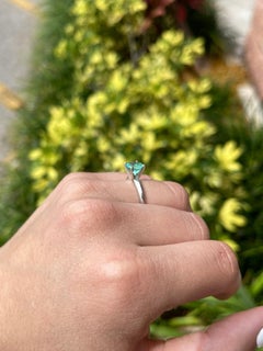 2.24 Carat Emerald Diamond Ring 14K White Gold Everyday Royalty